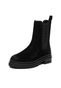 U.S. Polo Assn. Sztyblety CEO-VIZAG001W/ELE1 Czarny. Kolor: czarny. Materiał: zamsz, skóra #6