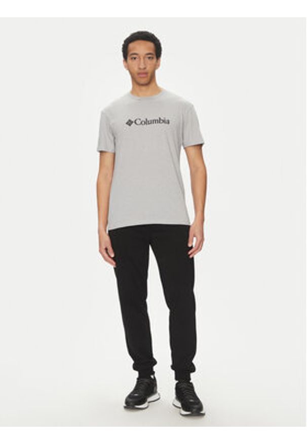 columbia - Columbia T-Shirt CSC Basic Logo EM2180 Szary Regular Fit. Kolor: szary. Materiał: bawełna