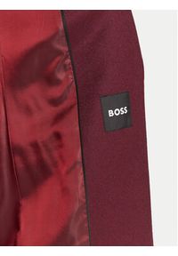 BOSS Płaszcz wełniany Classin 50548371 Fioletowy Regular Fit. Kolor: fioletowy. Materiał: wełna #6