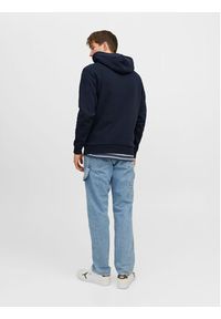 Jack & Jones Bluza Bradley 12249340 Granatowy Relaxed Fit. Kolor: niebieski. Materiał: syntetyk, bawełna #3