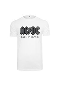 Koszulka Urban Classics ACDC Back In Black. Kolor: biały #1