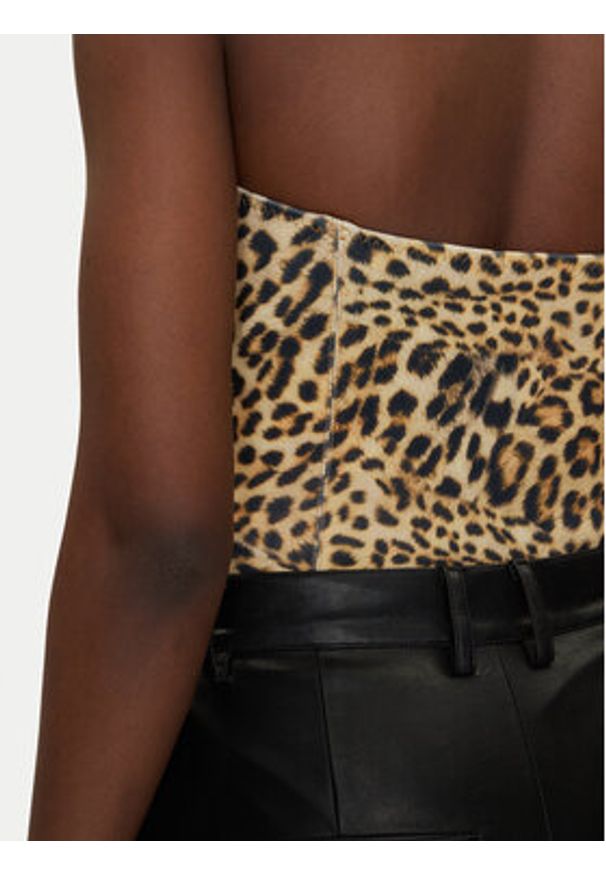 NORMA KAMALI Body Mio KK324XPL300656 Brązowy Slim Fit. Kolor: brązowy. Materiał: syntetyk