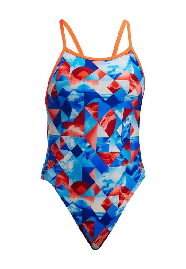 FUNKITA - Funkita strój kąpielowy Big Swell Girls. Kolor: czerwony, wielokolorowy, niebieski