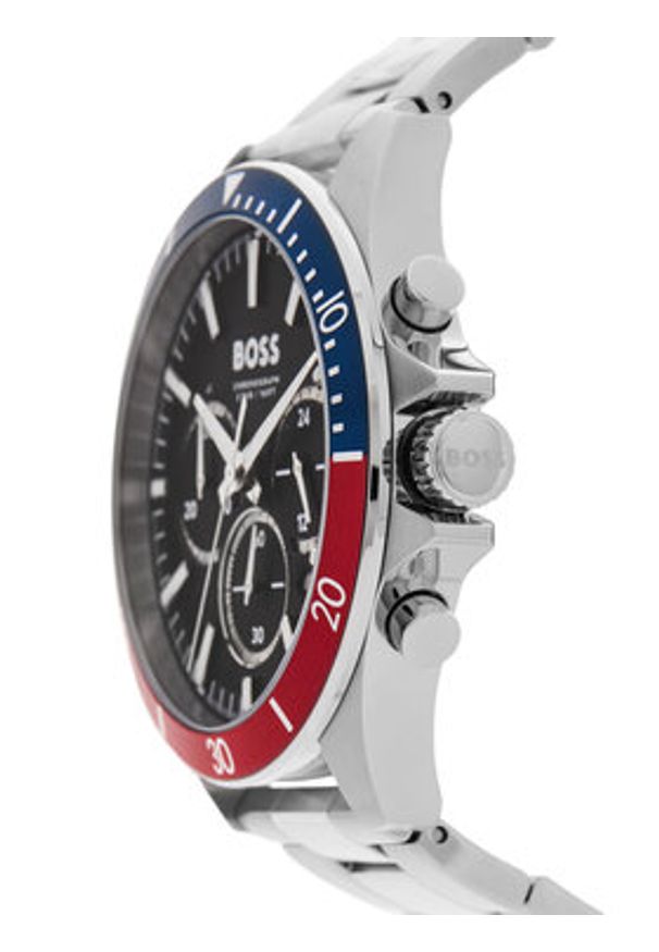 BOSS Zegarek Troper 1514108 Srebrny. Kolor: srebrny