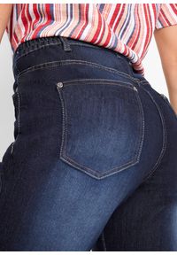 bonprix - Bermudy dżinsowe ze stretchem i wygodnym paskiem. Kolor: niebieski #3