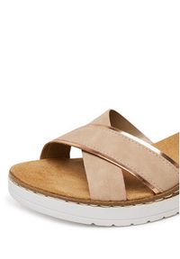 Rieker Sandały V38G9-31 Różowy. Kolor: różowy. Materiał: syntetyk #3