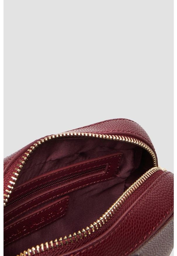 Valentino by Mario Valentino - VALENTINO Bordowa torebka Divina Camera Bag. Kolor: czerwony. Styl: klasyczny, casual, elegancki