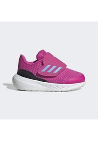 Adidas - Runfalcon 3.0 Sport Running Hook-and-Loop Shoes. Okazja: na co dzień. Kolor: czarny, różowy, niebieski, wielokolorowy, biały. Materiał: materiał. Sport: bieganie