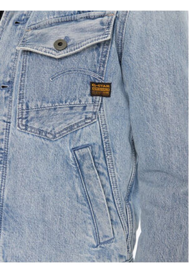 G-Star RAW - G-Star Raw Kurtka jeansowa D26919-D788 Niebieski Slim Fit. Kolor: niebieski. Materiał: bawełna