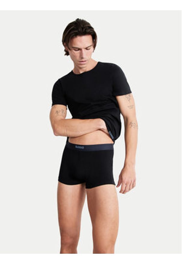 Sloggi Podkoszulek 10222373 Czarny Slim Fit. Kolor: czarny. Materiał: bawełna