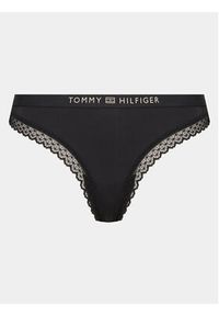 TOMMY HILFIGER - Tommy Hilfiger Stringi UW0UW04184 Czarny. Kolor: czarny. Materiał: syntetyk #5