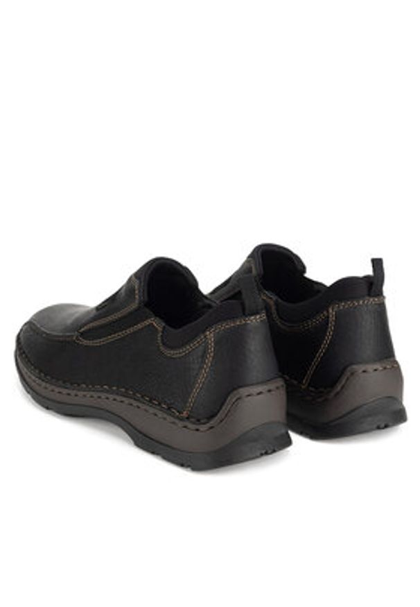 Rieker Półbuty 05363-00 Czarny. Kolor: czarny. Materiał: skóra