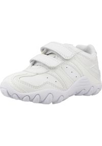 Geox - Buty GEOX CRUSH M Biały. Kolor: biały. Materiał: tkanina, skóra. Sport: turystyka piesza #1