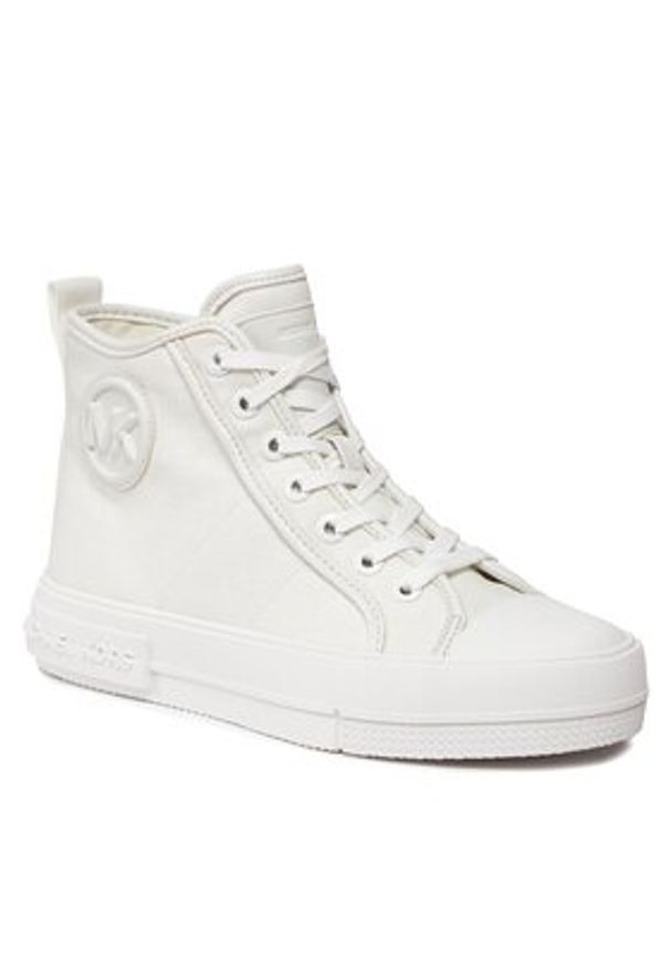 MICHAEL Michael Kors Trampki Evy High Top 43R4EYFS4D Biały. Kolor: biały. Materiał: materiał