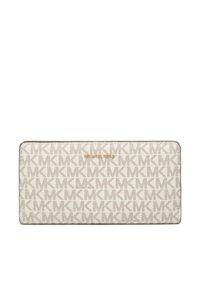 MICHAEL Michael Kors Duży Portfel Damski Bryant 32S5GYTP3B Beżowy. Kolor: beżowy. Materiał: skóra