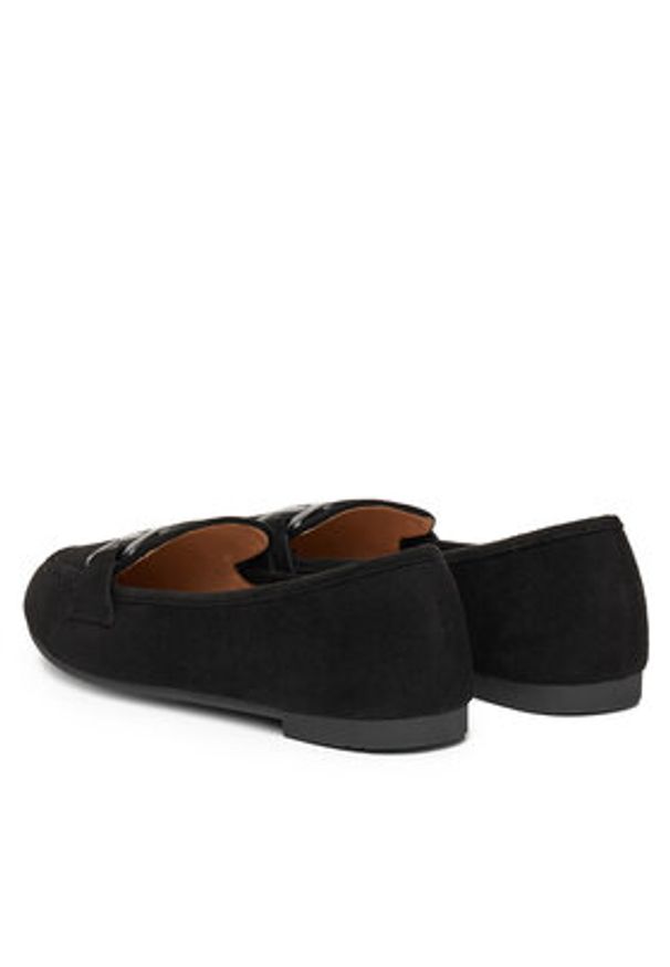 DeeZee Loafersy LE601-41 Czarny. Kolor: czarny. Materiał: materiał