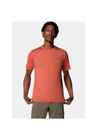 columbia - Koszulka sportowa męska Columbia Tech Trail II. Kolor: czerwony. Długość rękawa: krótki rękaw. Długość: krótkie. Sport: turystyka piesza #1