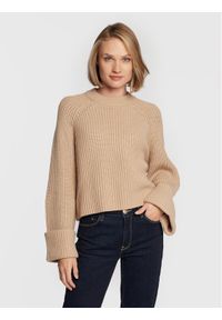 Edited Sweter Brittany EDT4463003000002 Beżowy Regular Fit. Kolor: beżowy. Materiał: wiskoza #1