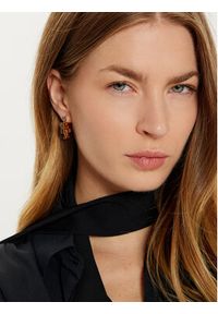 Tory Burch Kolczyki Eleanor Hidden Hoop Earring 157956 Złoty. Materiał: metalowe. Kolor: złoty