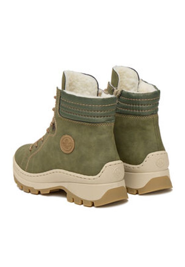 Rieker Trzewiki CEO-X9334-54 Zielony. Kolor: zielony. Materiał: materiał