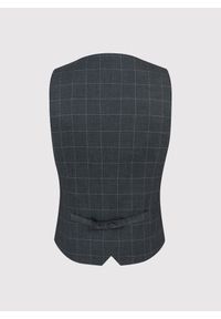 Pako Lorente - PAKO LORENTE – Szara garniturowa kamizelka w kratę. Kolor: szary. Materiał: poliester, elastan, wiskoza #8