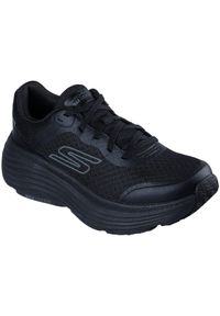 skechers - Adidasy Skechers Max Cushioning Endea, Kobiety. Kolor: czarny. Materiał: materiał. Sport: fitness