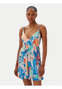 Maaji Sukienka letnia Tropical Bliss Tropi PT2537CSD001 Kolorowy Regular Fit. Materiał: wiskoza. Wzór: kolorowy. Sezon: lato