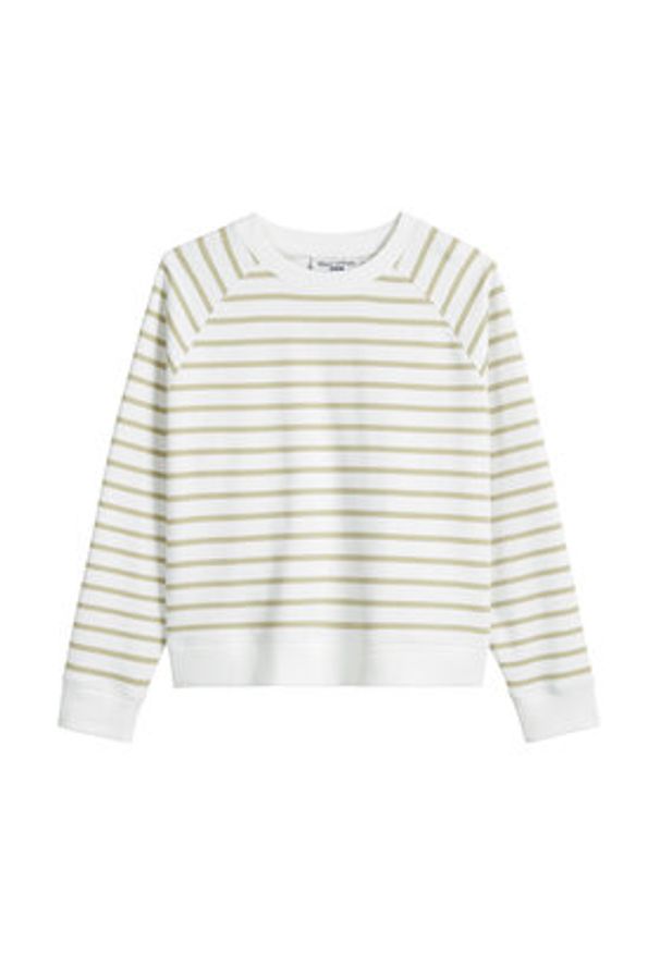 Marc O'Polo Denim Bluza 500 0006 574 Zielony Oversize. Typ kołnierza: polo. Kolor: zielony. Materiał: bawełna