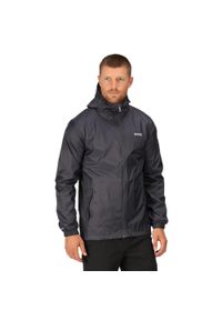 Regatta - Kurtka trekkingowa męska Pack It Jacket III kieszonkowa. Kolor: szary, wielokolorowy, niebieski. Materiał: poliamid