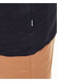 BOSS - Boss T-Shirt Tiburt 50486212 Granatowy Regular Fit. Kolor: niebieski. Materiał: len #4