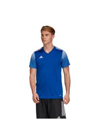 Adidas - Koszulka piłkarska męska adidas Regista 20 Jersey. Kolor: niebieski, biały, wielokolorowy. Materiał: jersey. Sport: fitness, piłka nożna