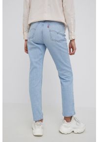 Levi's® - Levi's jeansy 70s HIGH SLIM STRAIGHT damskie high waist. Okazja: na spotkanie biznesowe. Stan: podwyższony. Kolor: niebieski. Styl: biznesowy #4
