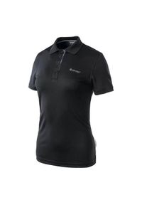 Hi-tec - Koszulka sportowa damska Hi-Tec Site. Typ kołnierza: polo. Kolor: czarny. Styl: sportowy