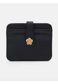 Sinsay - Mały portfel na karty z imitacji skóry - czarny. Kolor: czarny. Materiał: skóra #1