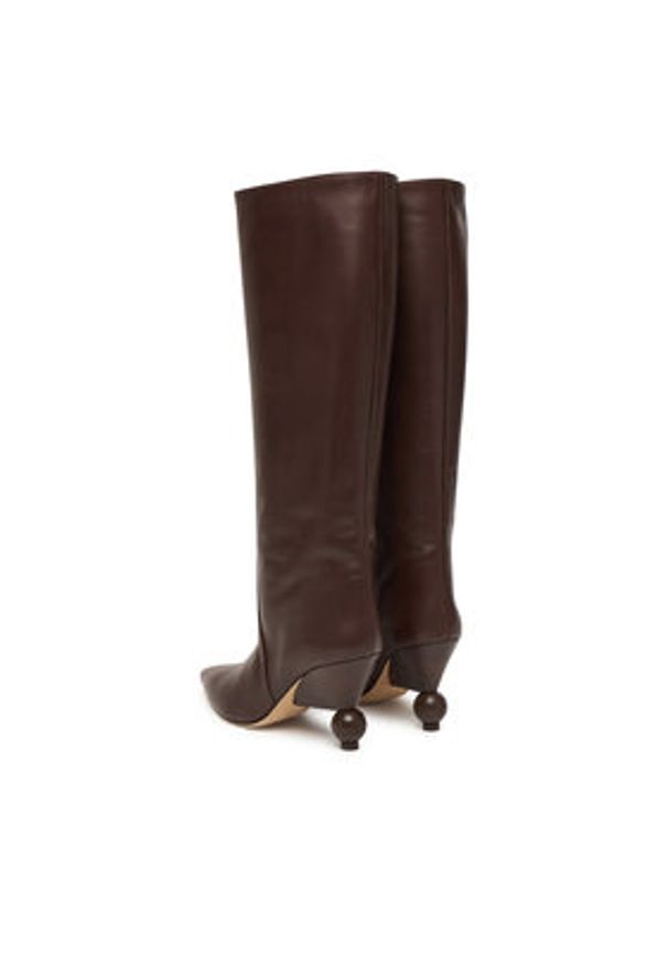 Weekend Max Mara Kozaki Tasca 2525796075600 Brązowy. Kolor: brązowy. Materiał: skóra