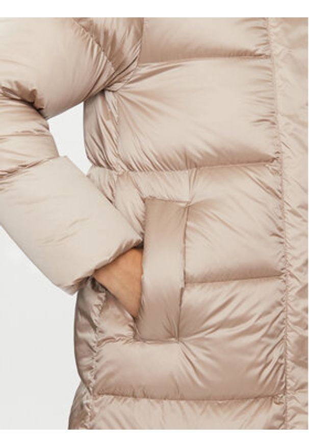 Hetrego - Hetregó Płaszcz zimowy Karen 8K605 Beżowy Regular Fit. Kolor: beżowy. Materiał: syntetyk. Sezon: zima