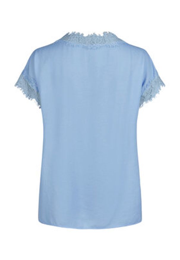 Marc Aurel Bluzka 6061 1000 93144 Błękitny Regular Fit. Kolor: niebieski. Materiał: syntetyk