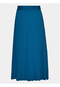 Evoked Vila Spódnica plisowana Masse 14090354 Niebieski Regular Fit. Kolor: niebieski. Materiał: syntetyk