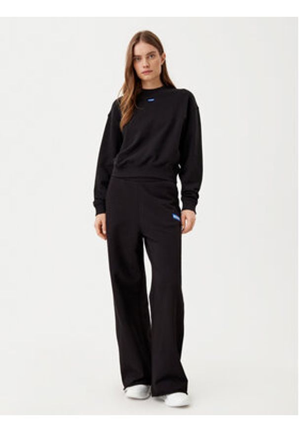 Hugo - HUGO Bluza Delessa 50534344 Czarny Regular Fit. Kolor: czarny. Materiał: bawełna