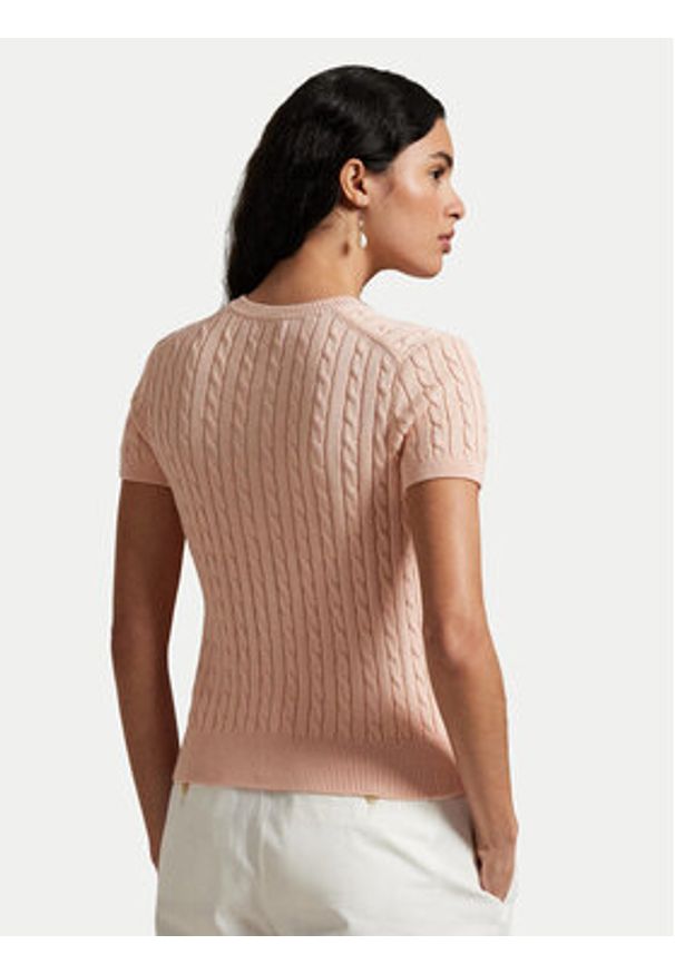 Polo Ralph Lauren Kardigan 211965760001 Pomarańczowy Slim Fit. Typ kołnierza: polo. Kolor: pomarańczowy. Materiał: bawełna