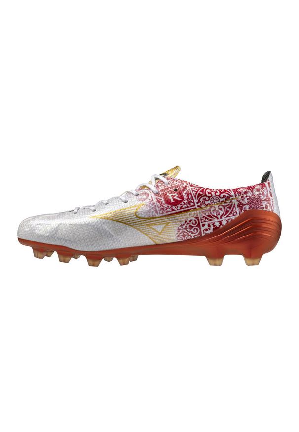 Buty piłkarskie Mizuno Alfa Sr4 Jpn FG. Kolor: żółty, biały, wielokolorowy. Sport: piłka nożna