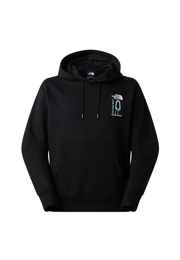 Bluza męska The North Face Explore Gear 0A8F2KJK31 - czarna. Typ kołnierza: kaptur. Kolor: czarny. Materiał: bawełna. Sport: wspinaczka