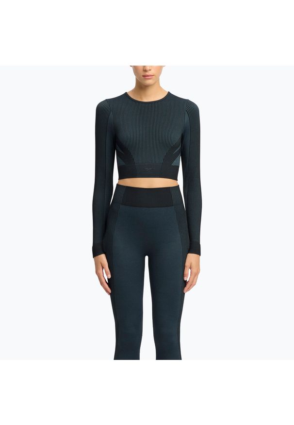 Reebok Fitness - Longsleeve Reebok RBK Lab Seamless Crop. Kolor: czarny. Długość rękawa: długi rękaw. Sport: fitness