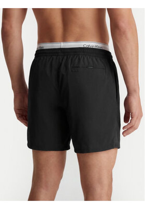 Calvin Klein Swimwear Szorty kąpielowe LV00N61023 Czarny Regular Fit. Kolor: czarny. Materiał: syntetyk