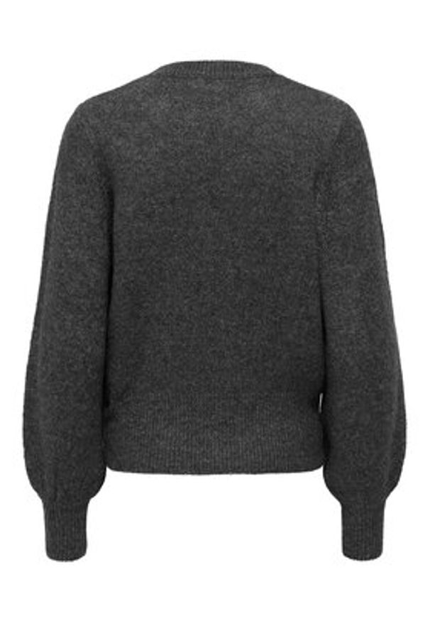 only - ONLY Sweter Elsa 15210667 Szary Regular Fit. Kolor: szary. Materiał: syntetyk