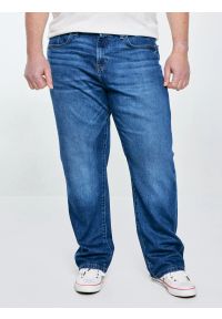 Big-Star - Jeansy męskie granatowe Brandon 763. Okazja: na co dzień. Kolor: niebieski. Styl: casual, klasyczny #8