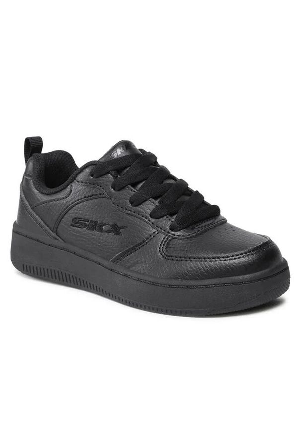 skechers - Buty na co dzień młodzieżowe SKECHERS SPORT COURT 92 wodoodporne. Okazja: na co dzień. Kolor: czarny. Model: Skechers Sport. Sport: turystyka piesza
