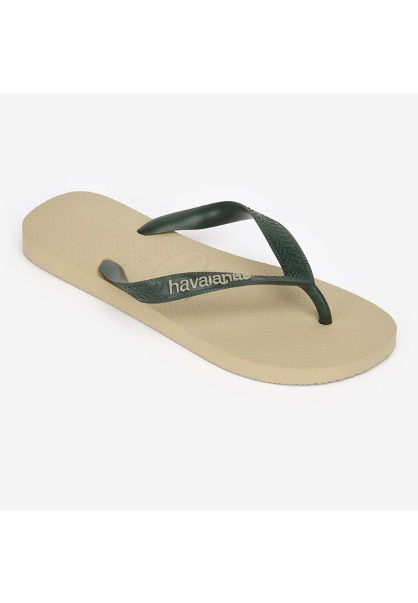 Japonki męskie Havaianas Logo Pop Up. Okazja: na co dzień, na plażę. Kolor: biały, wielokolorowy, niebieski. Materiał: kauczuk, syntetyk. Sezon: lato. Styl: casual