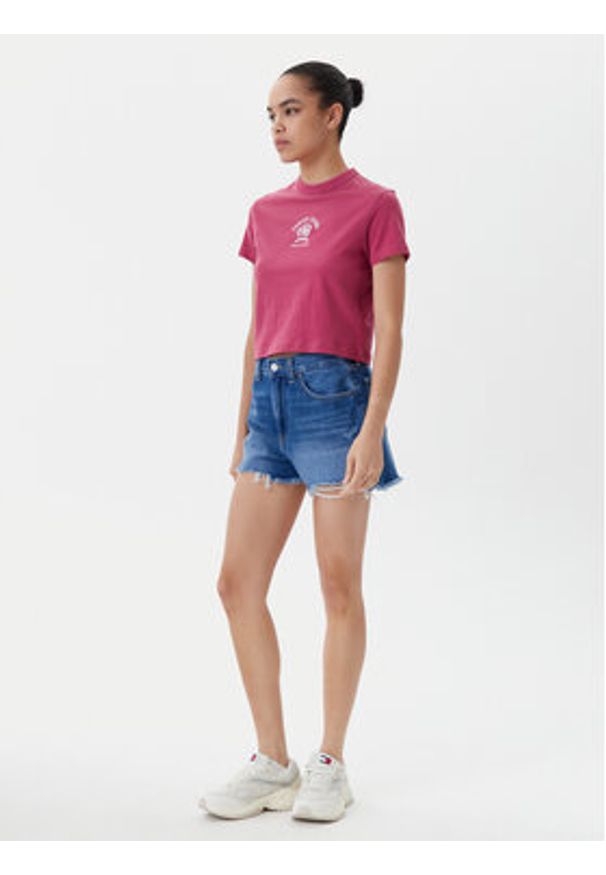 Tommy Jeans Szorty jeansowe DW0DW20096 Niebieski Regular Fit. Kolor: niebieski. Materiał: bawełna