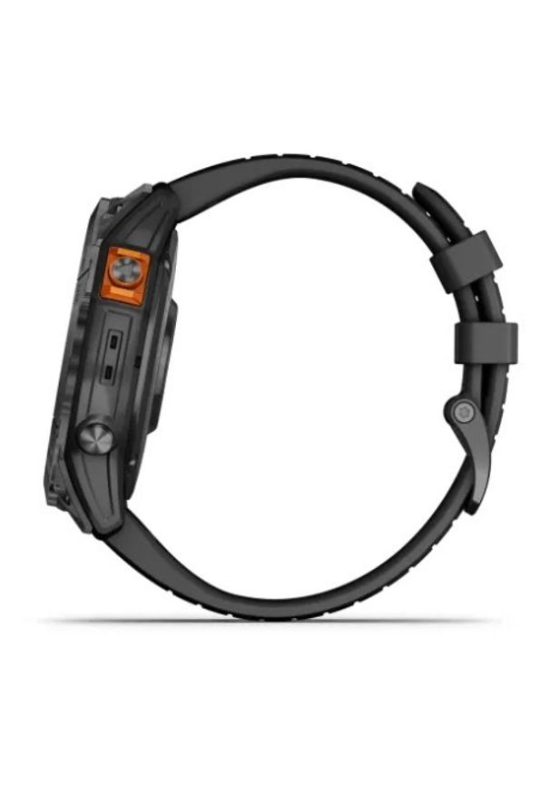 GARMIN - Garmin Fenix 7X Pro Solar czarny z czarnym paskiem. Rodzaj zegarka: cyfrowe. Kolor: czarny. Styl: sportowy, militarny, casual